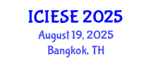 International Conference on Industrial Electronics and Systems Engineering (ICIESE) August 19, 2025 - Bangkok, Thailand