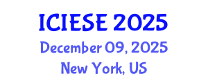 International Conference on Industrial Electronics and Systems Engineering (ICIESE) December 09, 2025 - New York, United States