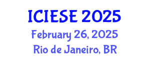 International Conference on Industrial Electronics and Systems Engineering (ICIESE) February 26, 2025 - Rio de Janeiro, Brazil
