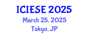 International Conference on Industrial Electronics and Systems Engineering (ICIESE) March 25, 2025 - Tokyo, Japan