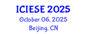 International Conference on Industrial Electronics and Systems Engineering (ICIESE) October 06, 2025 - Beijing, China