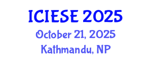 International Conference on Industrial Electronics and Systems Engineering (ICIESE) October 21, 2025 - Kathmandu, Nepal