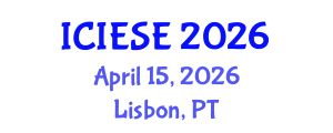 International Conference on Industrial Electronics and Systems Engineering (ICIESE) April 15, 2026 - Lisbon, Portugal