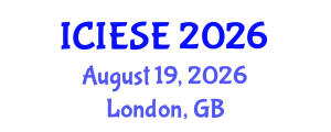 International Conference on Industrial Electronics and Systems Engineering (ICIESE) August 19, 2026 - London, United Kingdom