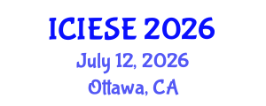 International Conference on Industrial Electronics and Systems Engineering (ICIESE) July 12, 2026 - Ottawa, Canada