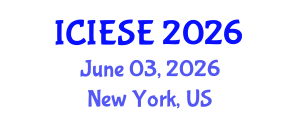 International Conference on Industrial Electronics and Systems Engineering (ICIESE) June 03, 2026 - New York, United States