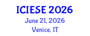 International Conference on Industrial Electronics and Systems Engineering (ICIESE) June 21, 2026 - Venice, Italy