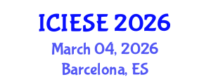 International Conference on Industrial Electronics and Systems Engineering (ICIESE) March 04, 2026 - Barcelona, Spain