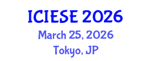 International Conference on Industrial Electronics and Systems Engineering (ICIESE) March 25, 2026 - Tokyo, Japan
