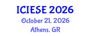 International Conference on Industrial Electronics and Systems Engineering (ICIESE) October 21, 2026 - Athens, Greece