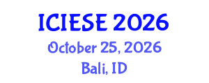 International Conference on Industrial Electronics and Systems Engineering (ICIESE) October 25, 2026 - Bali, Indonesia