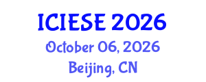 International Conference on Industrial Electronics and Systems Engineering (ICIESE) October 06, 2026 - Beijing, China