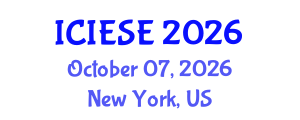 International Conference on Industrial Electronics and Systems Engineering (ICIESE) October 07, 2026 - New York, United States