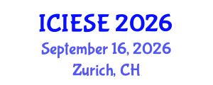 International Conference on Industrial Electronics and Systems Engineering (ICIESE) September 16, 2026 - Zurich, Switzerland