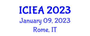 International Conference on Industrial Engineering and Applications (ICIEA) January 09, 2023 - Rome, Italy