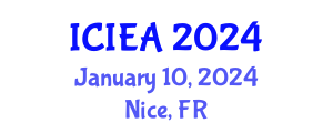 International Conference on Industrial Engineering and Applications (ICIEA) January 10, 2024 - Nice, France International Conference on Industrial Engineering and Applications (ICIEA) January 10, 2024 - Nice, France