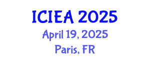International Conference on Industrial Engineering and Applications (ICIEA) April 19, 2025 - Paris, France