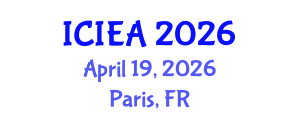 International Conference on Industrial Engineering and Applications (ICIEA) April 19, 2026 - Paris, France