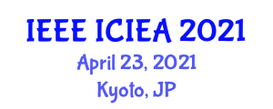 International Conference on Industrial Engineering and Applications (IEEE ICIEA) April 23, 2021 - Kyoto, Japan International Conference on Industrial Engineering and Applications (IEEE ICIEA) April 23, 2021 - Kyoto, Japan