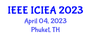 International Conference on Industrial Engineering and Applications (IEEE ICIEA) April 04, 2023 - Phuket, Thailand