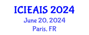 International Conference on Industrial, Engineering and Applied Intelligent Systems (ICIEAIS) June 20, 2024 - Paris, France