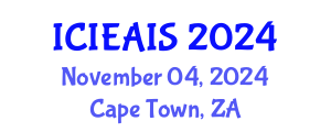 International Conference on Industrial, Engineering and Applied Intelligent Systems (ICIEAIS) November 04, 2024 - Cape Town, South Africa