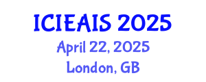 International Conference on Industrial, Engineering and Applied Intelligent Systems (ICIEAIS) April 22, 2025 - London, United Kingdom