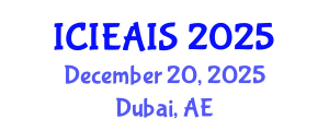 International Conference on Industrial, Engineering and Applied Intelligent Systems (ICIEAIS) December 20, 2025 - Dubai, United Arab Emirates