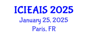 International Conference on Industrial, Engineering and Applied Intelligent Systems (ICIEAIS) January 25, 2025 - Paris, France