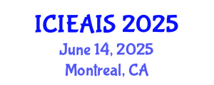 International Conference on Industrial, Engineering and Applied Intelligent Systems (ICIEAIS) June 14, 2025 - Montreal, Canada