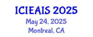 International Conference on Industrial, Engineering and Applied Intelligent Systems (ICIEAIS) May 24, 2025 - Montreal, Canada
