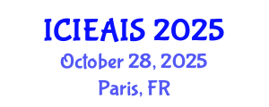International Conference on Industrial, Engineering and Applied Intelligent Systems (ICIEAIS) October 28, 2025 - Paris, France