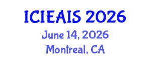 International Conference on Industrial, Engineering and Applied Intelligent Systems (ICIEAIS) June 14, 2026 - Montreal, Canada