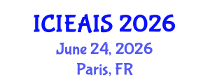 International Conference on Industrial, Engineering and Applied Intelligent Systems (ICIEAIS) June 24, 2026 - Paris, France