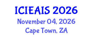 International Conference on Industrial, Engineering and Applied Intelligent Systems (ICIEAIS) November 04, 2026 - Cape Town, South Africa