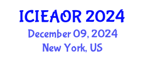 International Conference on Industrial Engineering and Applied Operations Research (ICIEAOR) December 09, 2024 - New York, United States
