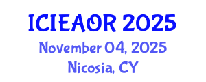 International Conference on Industrial Engineering and Applied Operations Research (ICIEAOR) November 04, 2025 - Nicosia, Cyprus