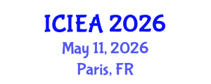 International Conference on Industrial Engineering and Automation (ICIEA) May 11, 2026 - Paris, France International Conference on Industrial Engineering and Automation (ICIEA) May 11, 2026 - Paris, France