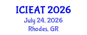 International Conference on Industrial Engineering and Automation Technology (ICIEAT) July 24, 2026 - Rhodes, Greece