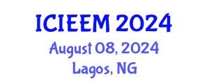 International Conference on Industrial Engineering and Engineering Management (ICIEEM) August 08, 2024 - Lagos, Nigeria