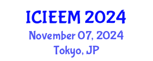 International Conference on Industrial Engineering and Engineering Management (ICIEEM) November 07, 2024 - Tokyo, Japan