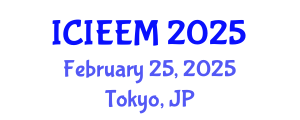 International Conference on Industrial Engineering and Engineering Management (ICIEEM) February 25, 2025 - Tokyo, Japan