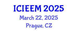 International Conference on Industrial Engineering and Engineering Management (ICIEEM) March 22, 2025 - Prague, Czechia