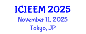 International Conference on Industrial Engineering and Engineering Management (ICIEEM) November 11, 2025 - Tokyo, Japan