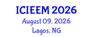 International Conference on Industrial Engineering and Engineering Management (ICIEEM) August 09, 2026 - Lagos, Nigeria