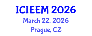 International Conference on Industrial Engineering and Engineering Management (ICIEEM) March 22, 2026 - Prague, Czechia