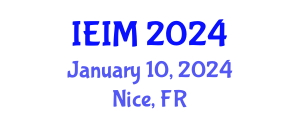 International Conference on Industrial Engineering and Industrial Management (IEIM) January 10, 2024 - Nice, France International Conference on Industrial Engineering and Industrial Management (IEIM) January 10, 2024 - Nice, France
