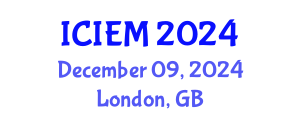 International Conference on Industrial Engineering and Management (ICIEM) December 09, 2024 - London, United Kingdom