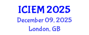 International Conference on Industrial Engineering and Management (ICIEM) December 09, 2025 - London, United Kingdom