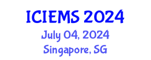 International Conference on Industrial Engineering and Management Sciences (ICIEMS) July 04, 2024 - Singapore, Singapore